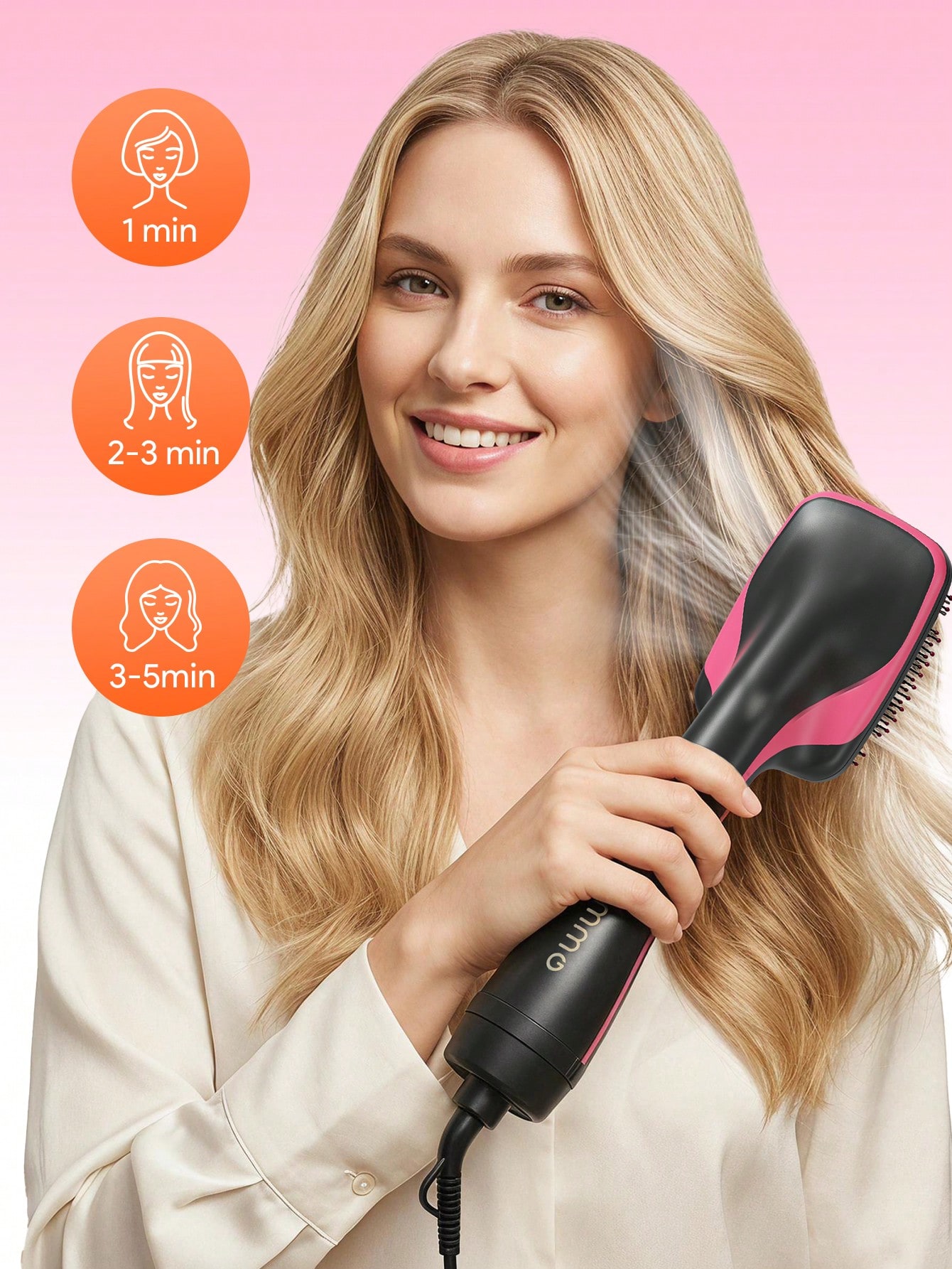 JMMO 3 In 1 Hot Air Brush With - Hair Care Step review and price