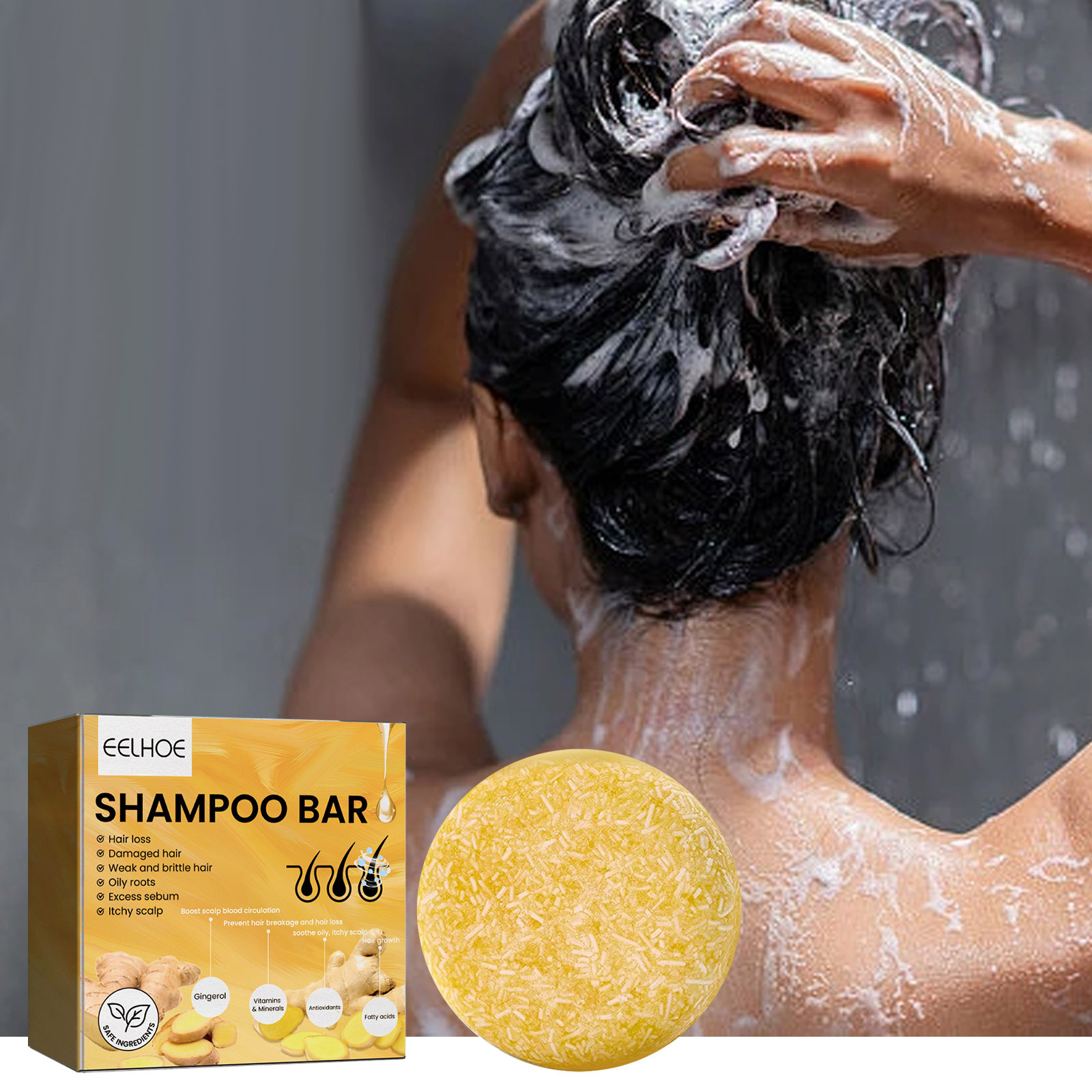 Natural Ginger Hair Shampoo Ba - Hair Care Nature review and price