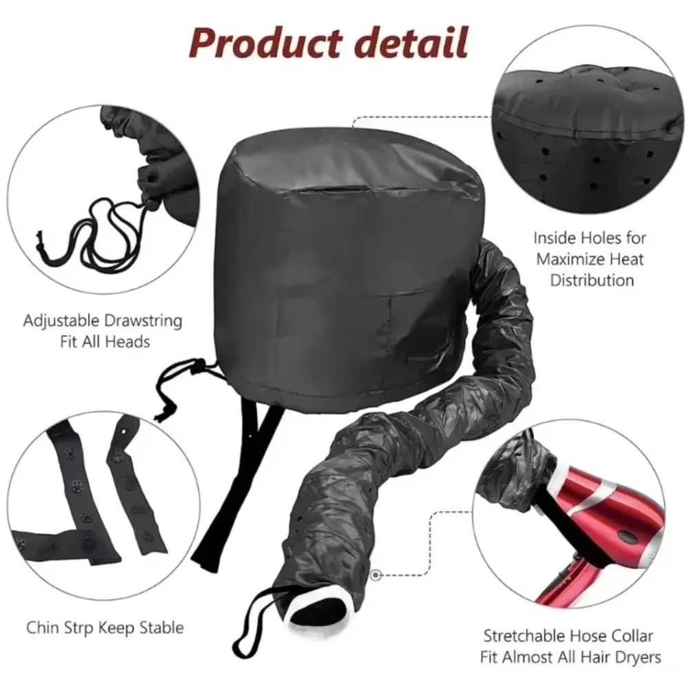 Portable Hair Bonnet Dryer Cap - Hair Care For Curly Dry Hair review and price