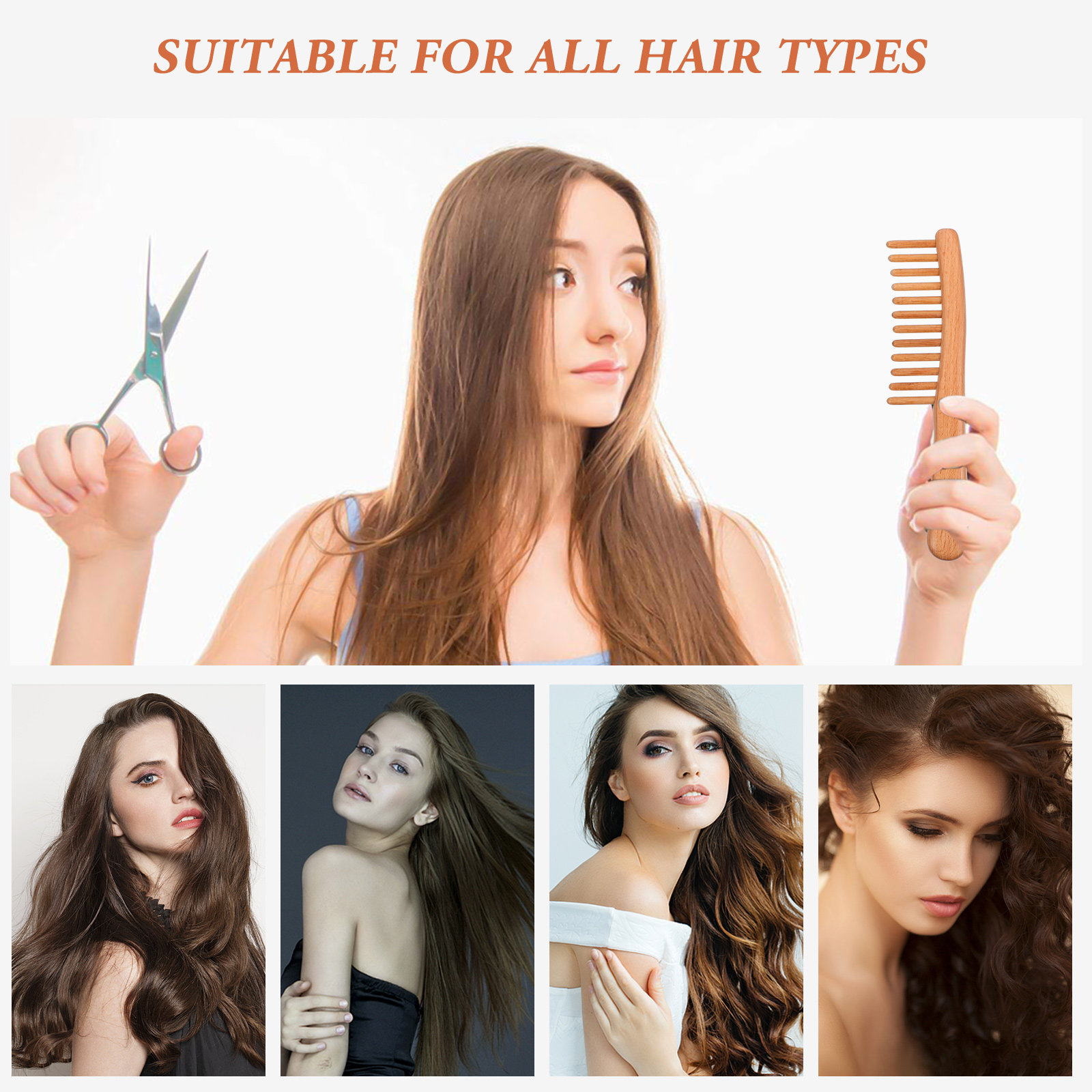 1Pcs Polished Natural Wood Mas - Hair Care Nature review and price