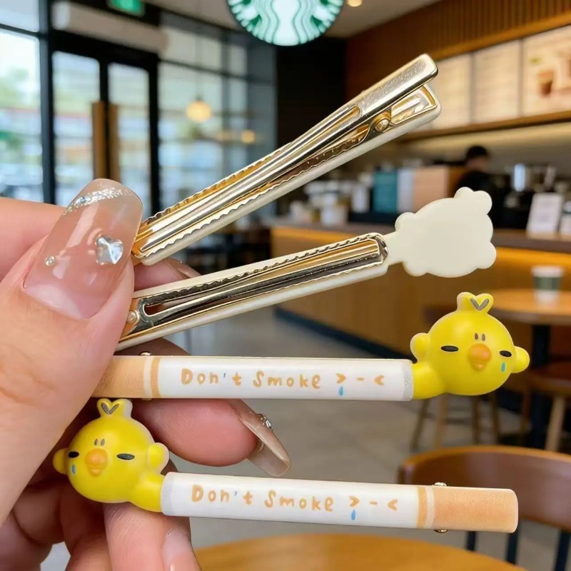 Crying Chick Hair Clips Cartoo - Hair Care Vegan review and price