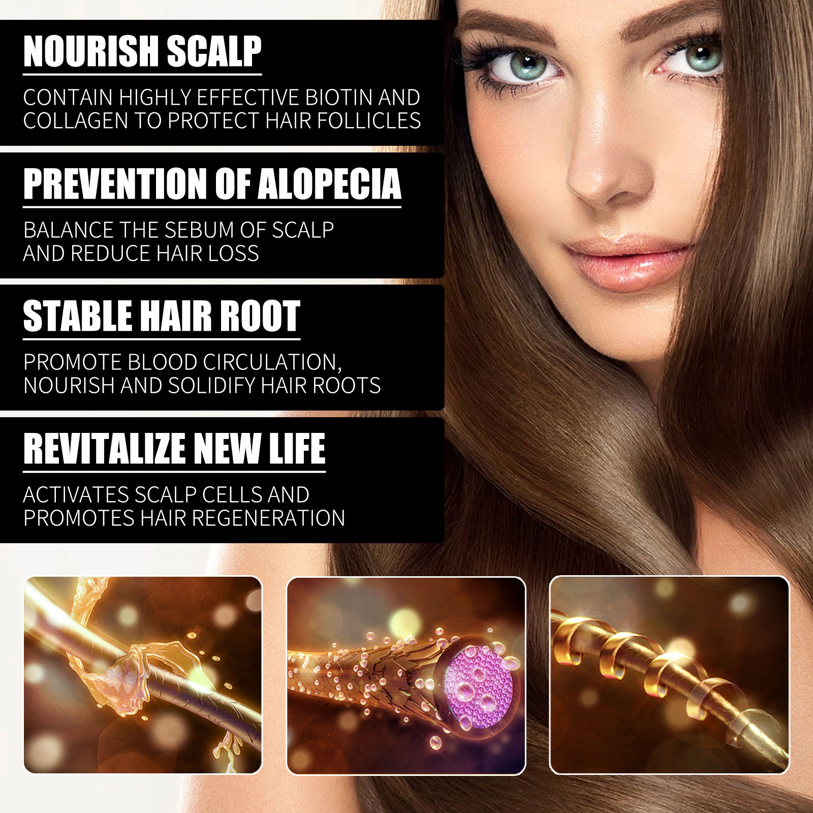 Biotin Hair Oil Collagen Scalp - Hair Care Ginseng review and price
