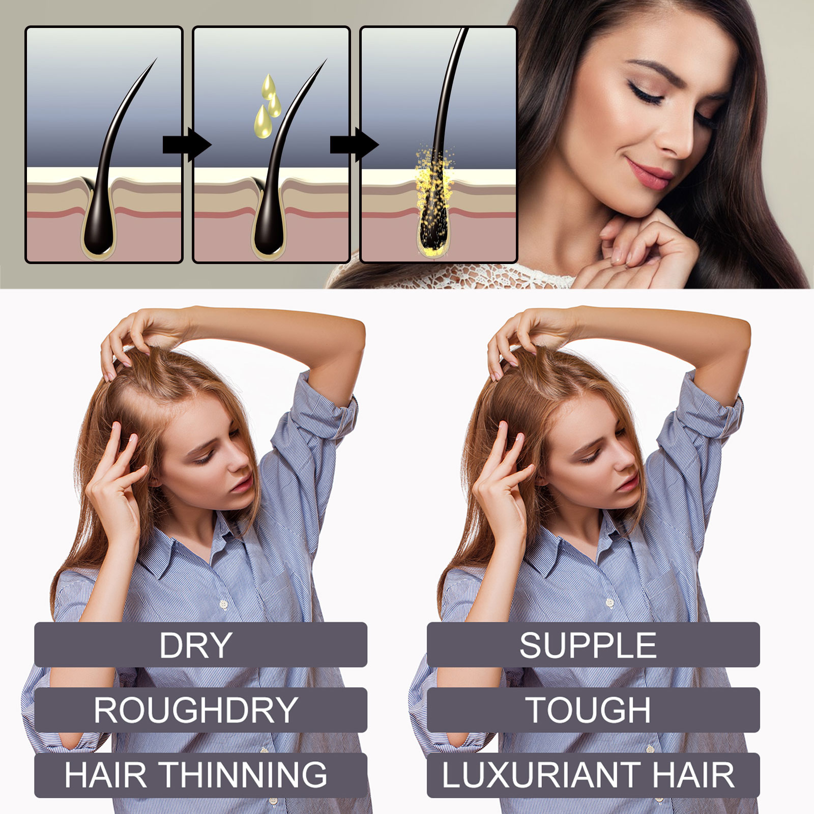 Biotin Hair Oil Collagen Scalp - Hair Care Ginseng review and price