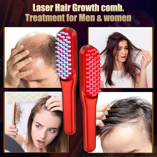 Laser Hair Growth Comb, Red Li - Hair Care Vegan review and price