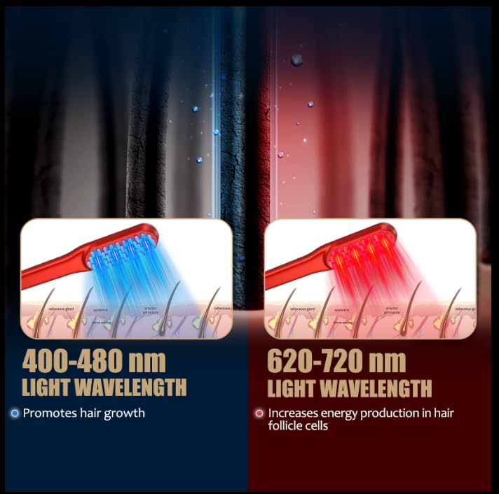 Laser Hair Growth Comb, Red Li - Hair Care Vegan review and price