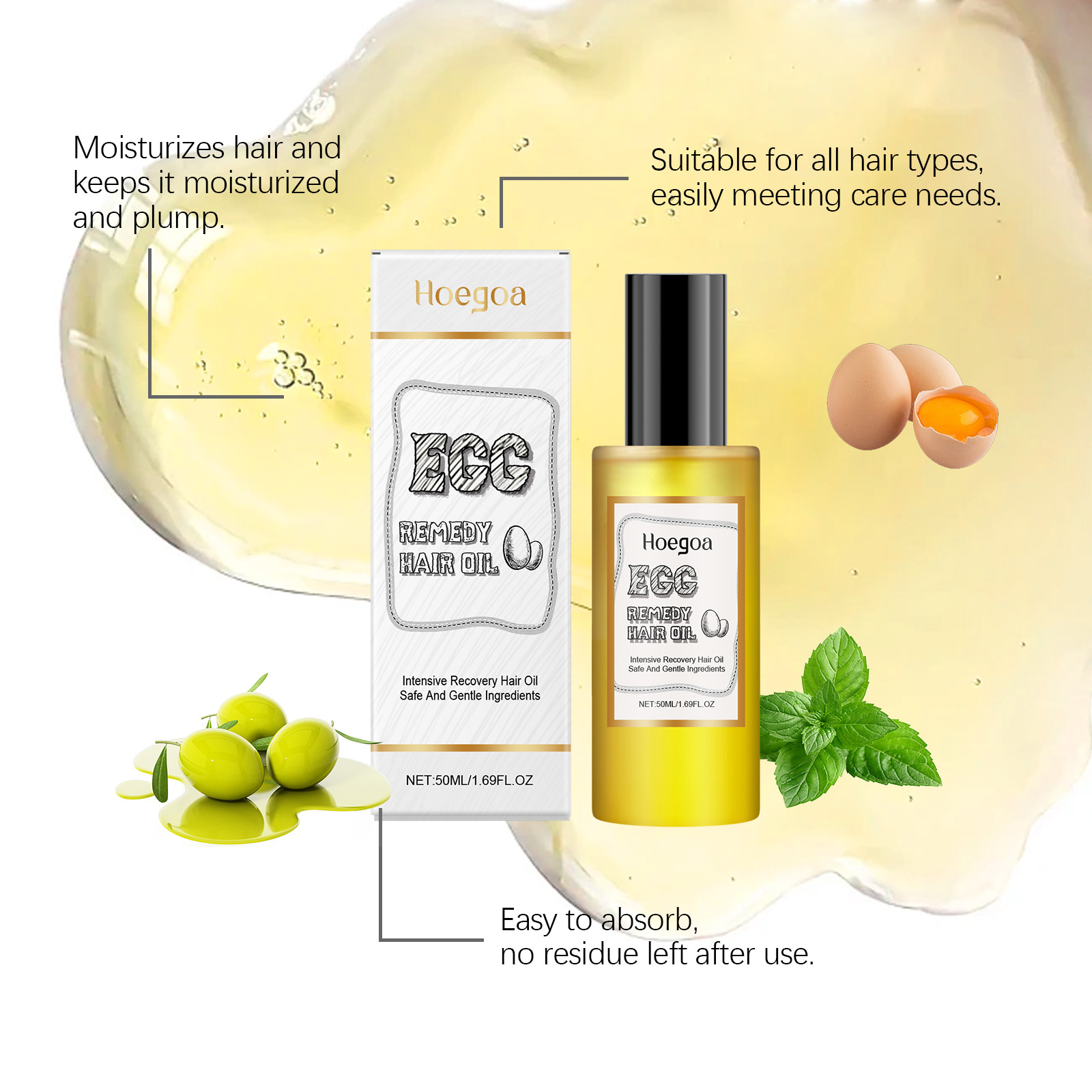 Egg Remedy Hair Oil Restore So - Hair Care Nature review and price