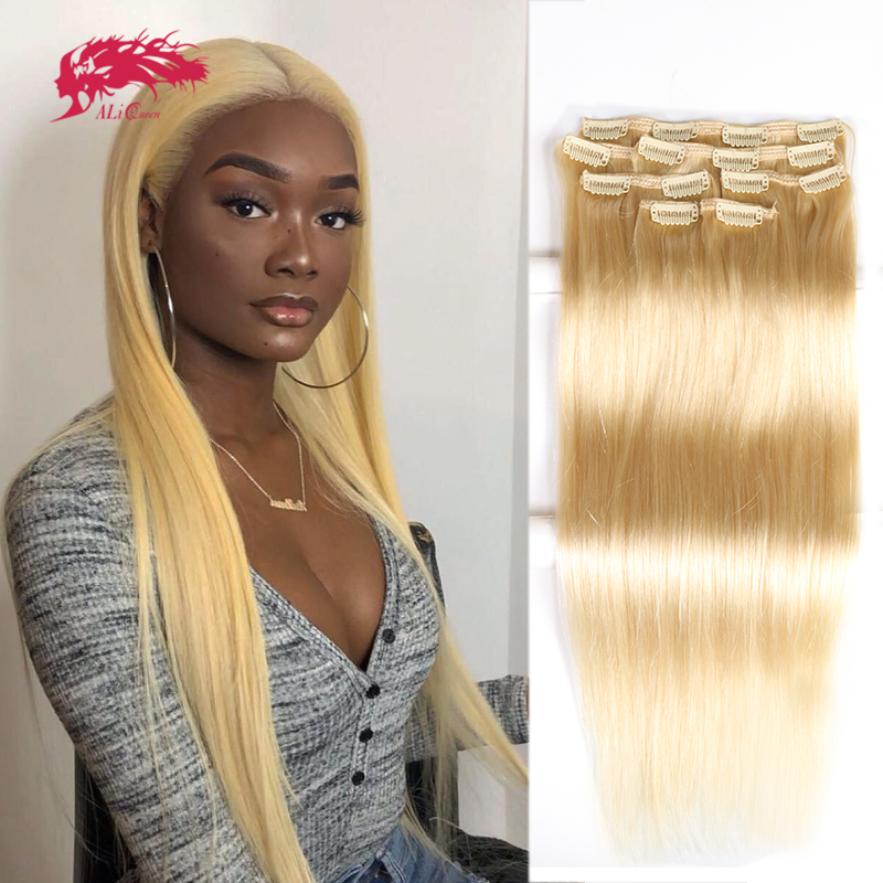 Ali Queen 7Pcs Clip in Hair Ex - Hair Care Women review and price