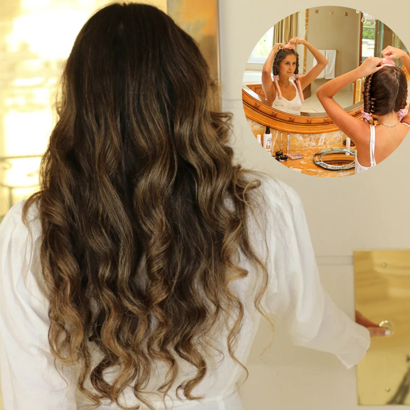 1-2Set Woman Heatless Curling  - Hair Care Guide review and price