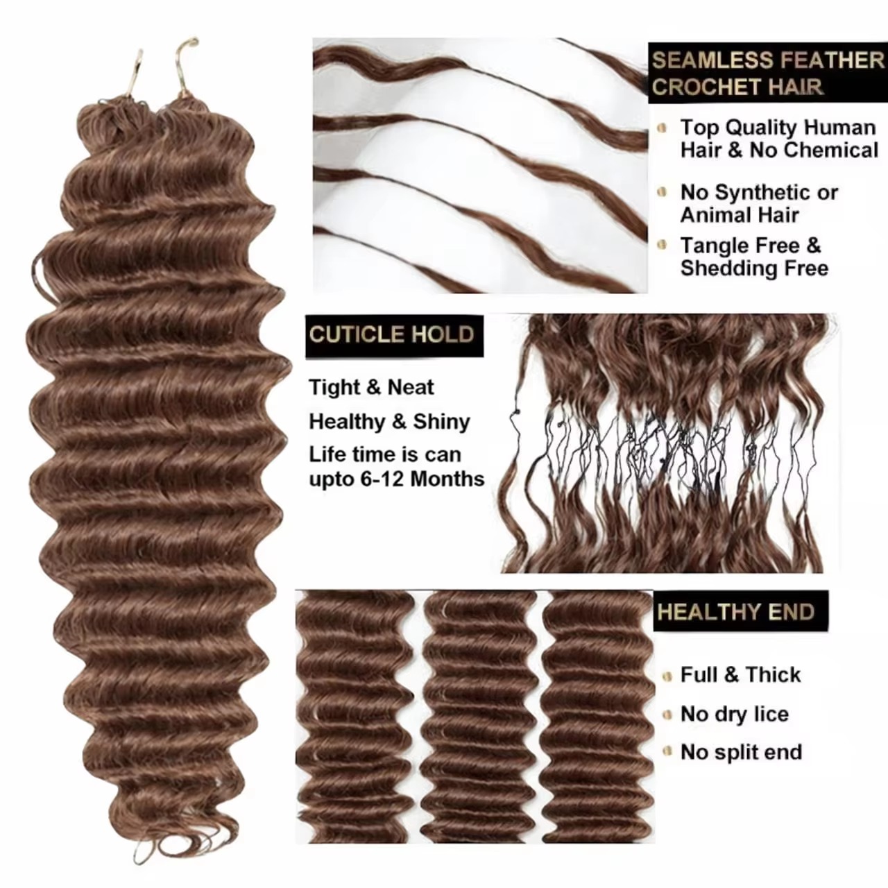 Smilegirl  Deep Wave Crochet H - Crochet Braiding Hair review and price