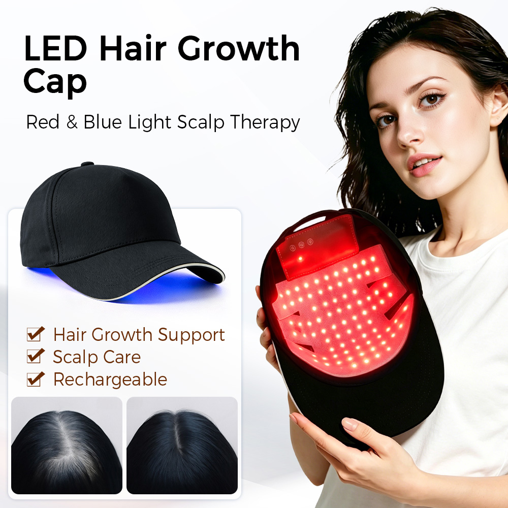LED Hair Growth Cap Red Blue L - Hair Care Vegan review and price