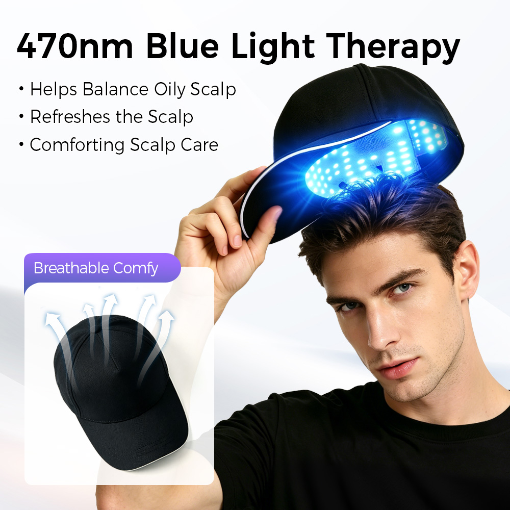 LED Hair Growth Cap Red Blue L - Hair Care Vegan review and price
