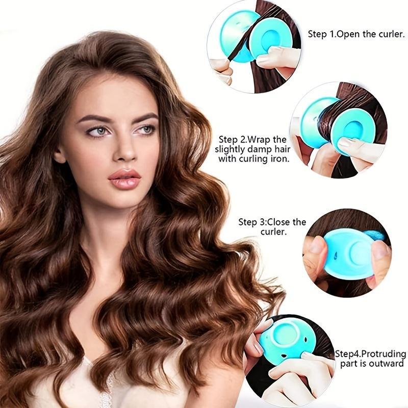 10pcs hair curler  Magic Silic - Hair Care For Curly Dry Hair review and price