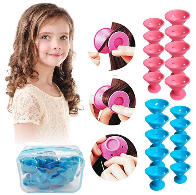 10pcs hair curler  Magic Silic - Hair Care For Curly Dry Hair review and price